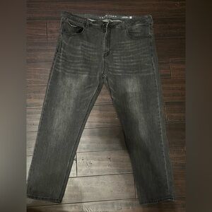 Sean John Charcoal Relaxed Jeans